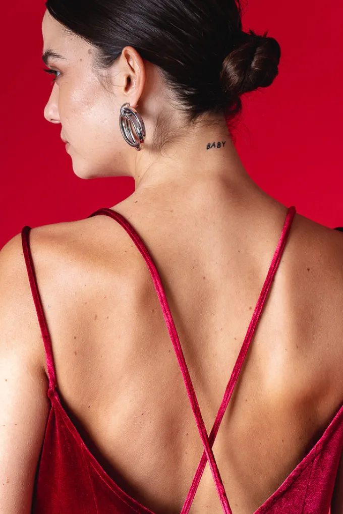 Silk & Salt dangerously in love jumpsuit - wine velvet^ Jumpsuits