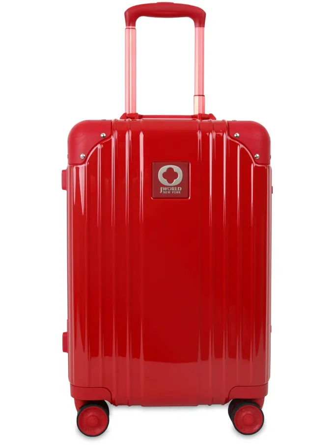 Silk & Salt J World Nova Polycarbonate 20 Inch Spinner Carry-On Luggage^ Hard Side Luggage