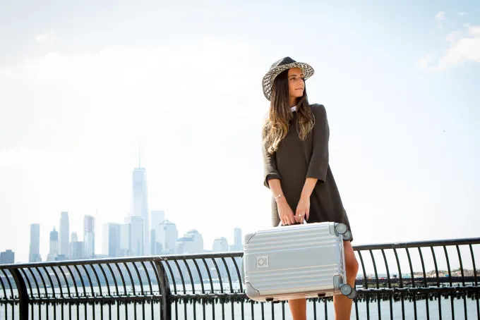 Silk & Salt J World Nova Polycarbonate 20 Inch Spinner Carry-On Luggage^ Hard Side Luggage