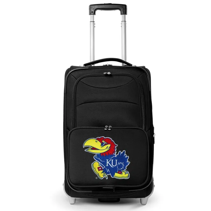 Silk & Salt Kansas Jayhawks 21 Rolling Carry-On Suitcase^ Carry On Luggage