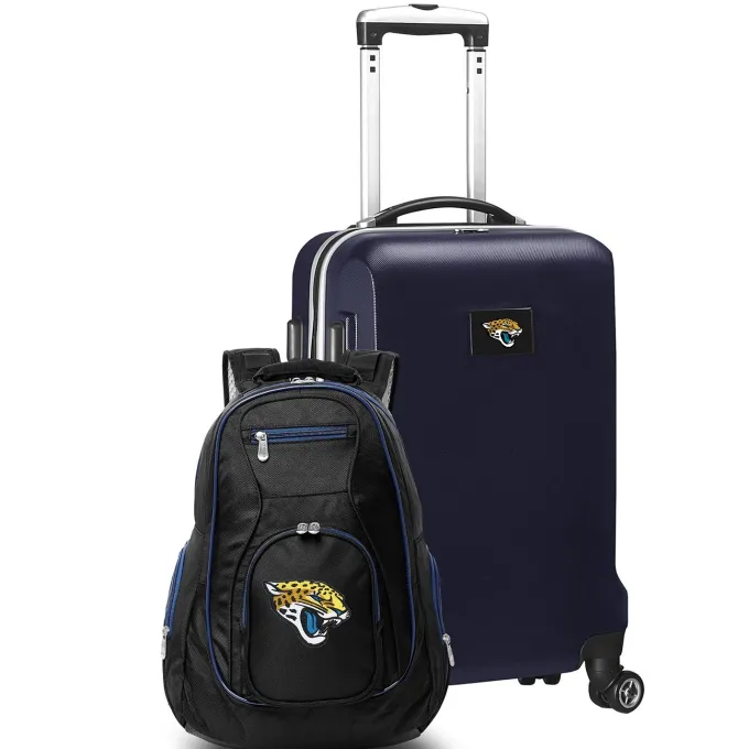 Silk & Salt MOJO Navy Jacksonville Jaguars 2-Piece Backpack ampCarry-On Set^ Luggage Sets