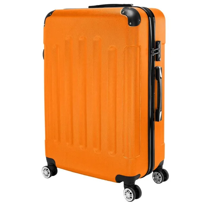 Silk & Salt OTVIAP 3-in-1 Portable ABS Trolley Case LuggaSuitcase 20 / 24 / 28 (Orange) Suitcase Traveling Suitcase^ Luggage Sets