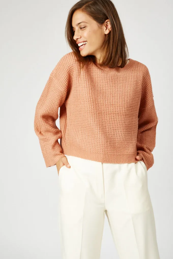 Silk & Salt oversize sweater- peach^ Knitwear