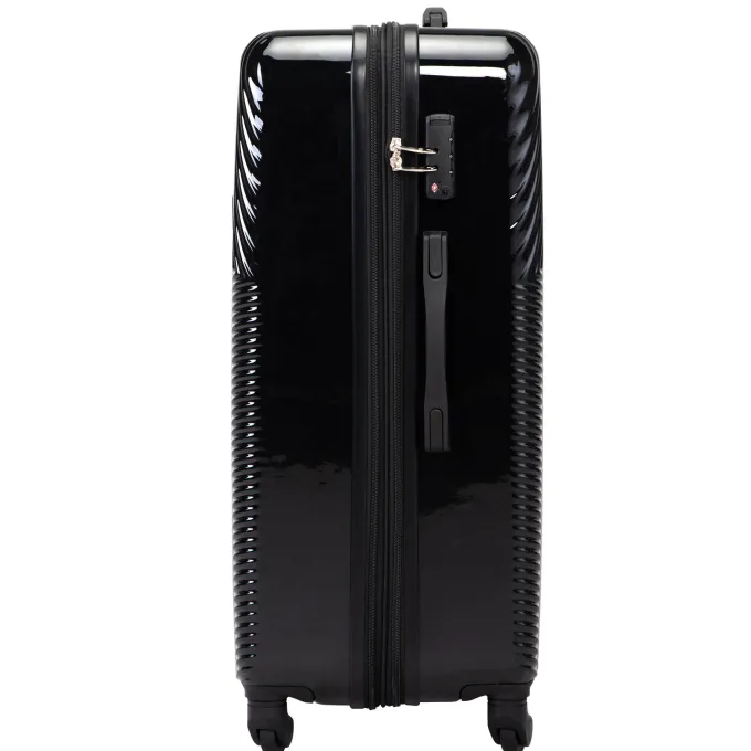 Silk & Salt 3Pcs Portable LuggaSet LarCapacity LuggaBags for Travel Black^ Checked Luggage