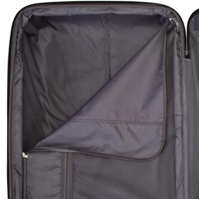 Silk & Salt 3Pcs Portable LuggaSet LarCapacity LuggaBags for Travel Black^ Checked Luggage