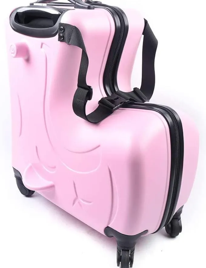 Silk & Salt TFCFL 20 inch Children Kid LuggaSuitcase School Backpack Pull Rod Trolley Case^ Checked Luggage
