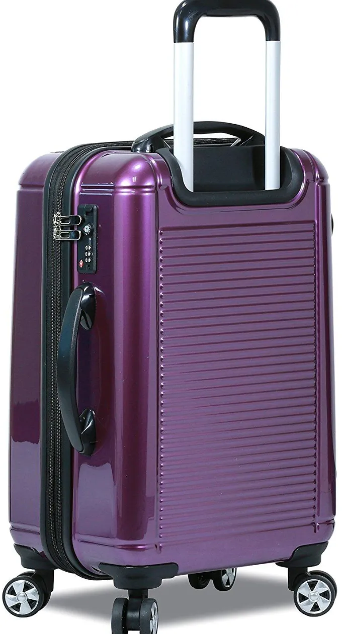 Silk & Salt 3 Pcs Set Polycarbonate Expandable LuggaSpinner Suitcase with TSA Lock 28 24 amp20^ Luggage Sets