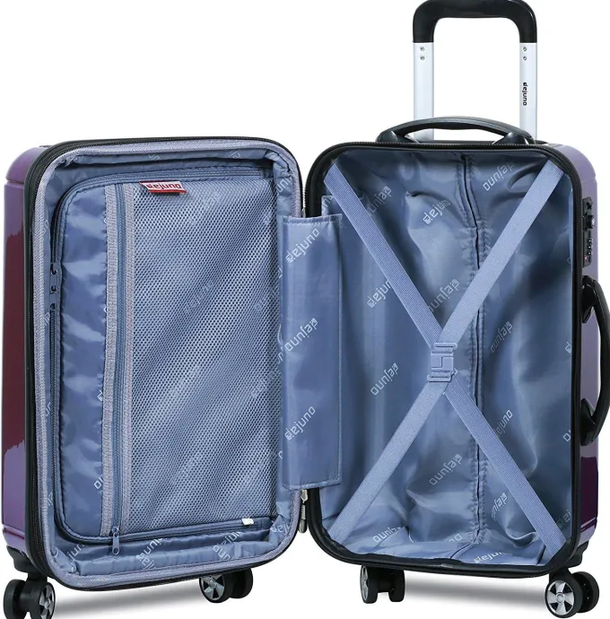 Silk & Salt 3 Pcs Set Polycarbonate Expandable LuggaSpinner Suitcase with TSA Lock 28 24 amp20^ Luggage Sets