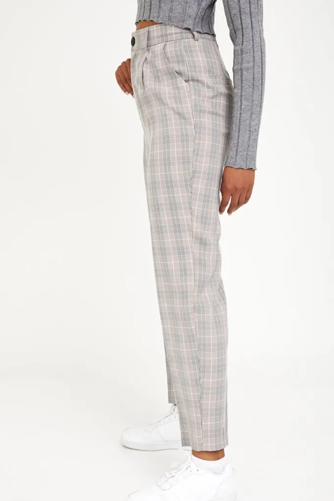 Silk & Salt the classic pants - taupe check^ Sets