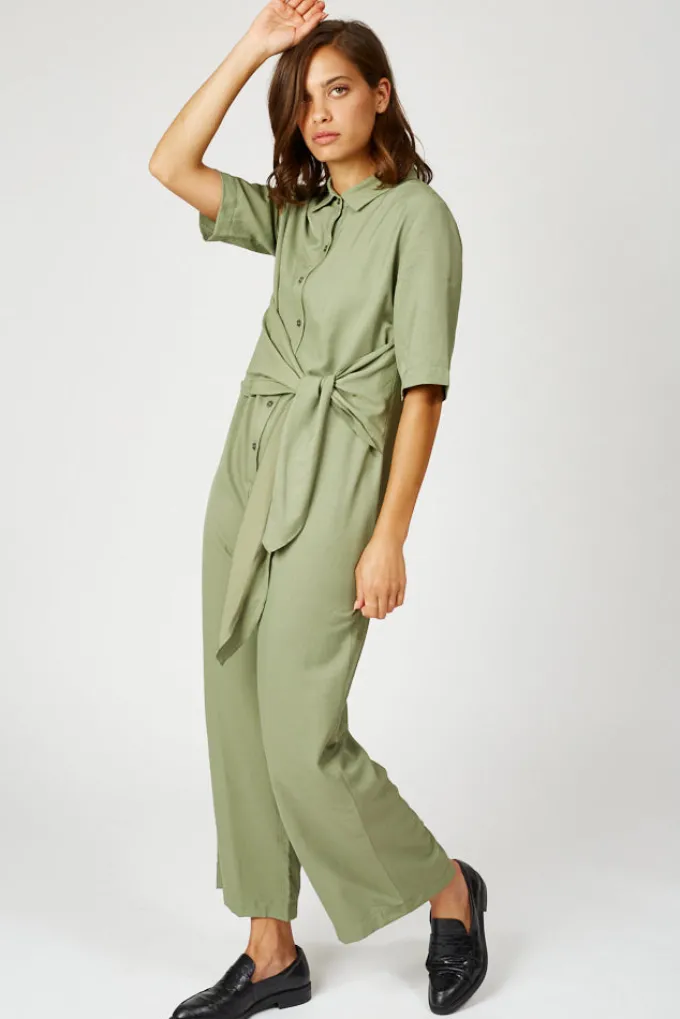 Silk & Salt the rubin jumpsuit- olive^ Jumpsuits
