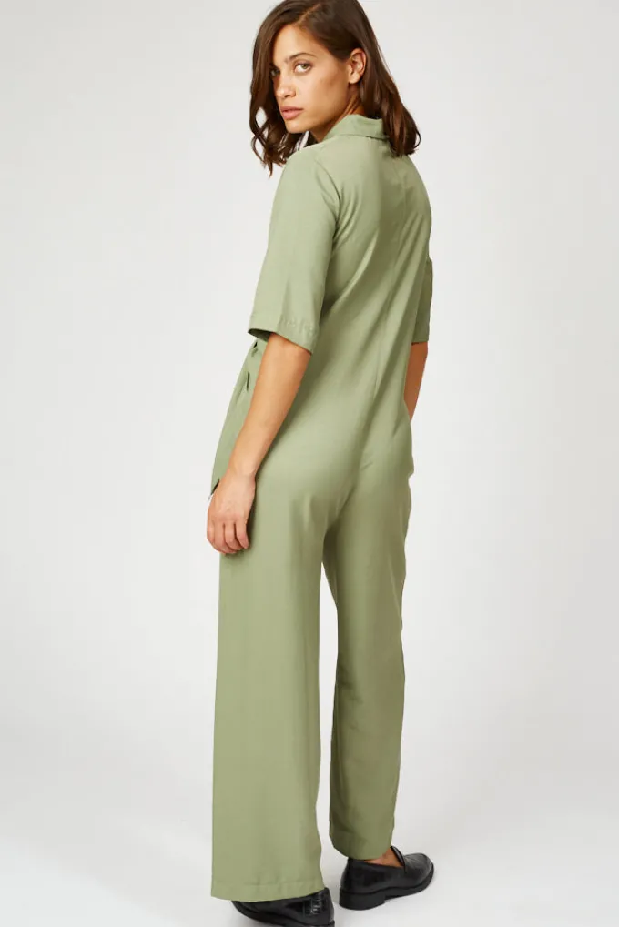 Silk & Salt the rubin jumpsuit- olive^ Jumpsuits