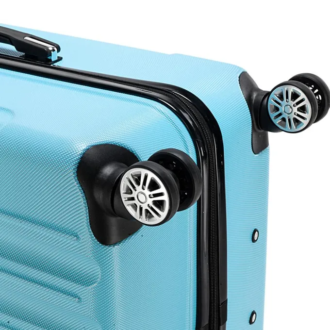Silk & Salt Saibaiyee 3-in-1 Multifunctional LarCapacity Traveling StoraSuitcase Blue^ Hard Side Luggage