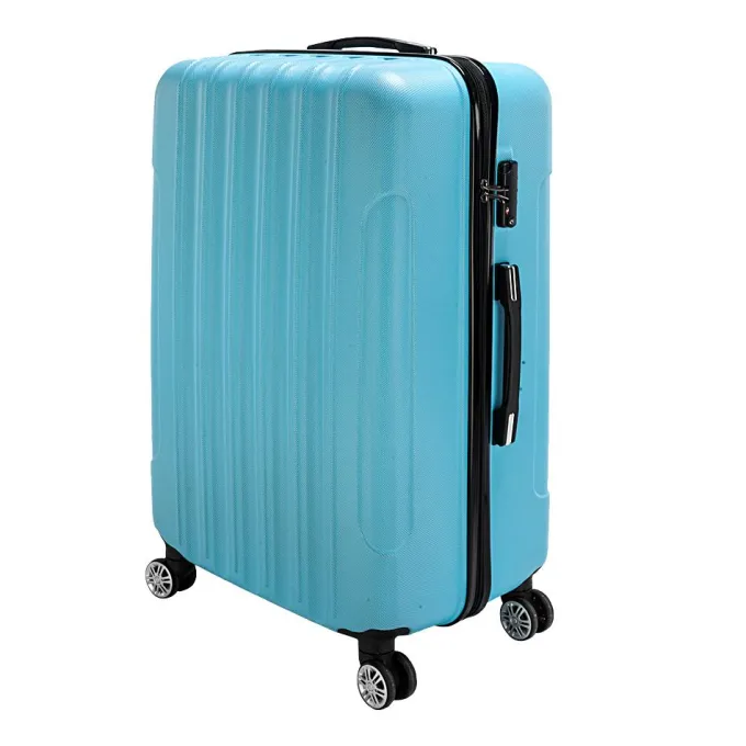 Silk & Salt Saibaiyee 3-in-1 Multifunctional LarCapacity Traveling StoraSuitcase Blue^ Hard Side Luggage