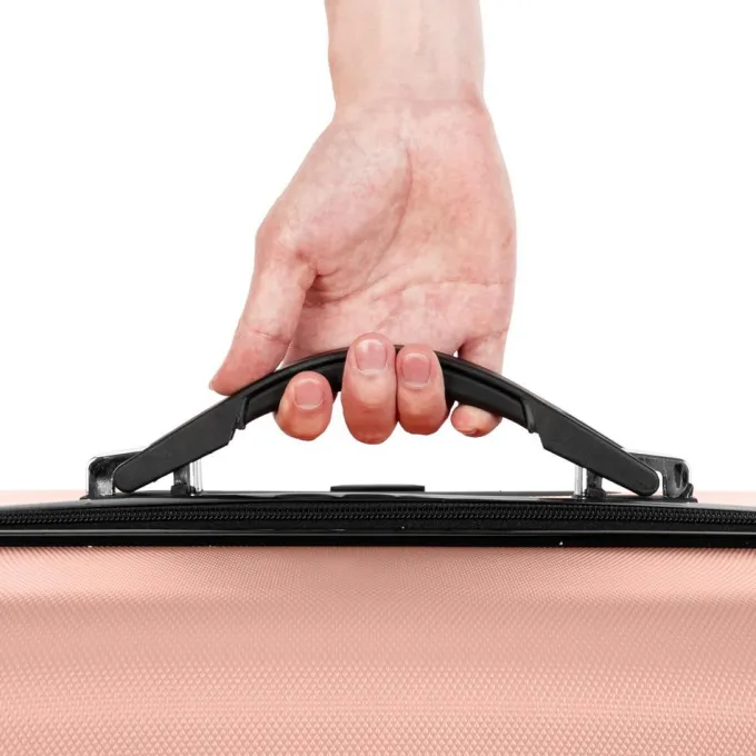 Silk & Salt Zimtown 3Pcs 20/24/28 LuggaSet Travel Bag TSA Lock Trolley Carry On Suitcase Rose Gold^ Carry On Luggage