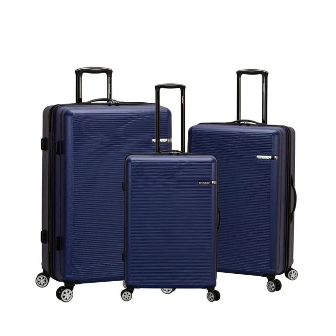 Silk & Salt Skyline 3 Pc Abs Non-Expandable LuggaSet Blue^ Luggage Sets