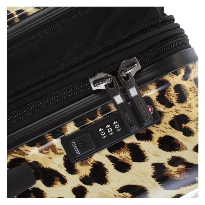 Silk & Salt Heys America Brown Leopard 3-Piece Hardside Spinner LuggaSet^ Hard Side Luggage