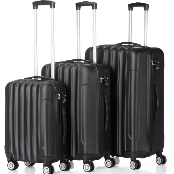 Silk & Salt 3pcs Travel Suitcase 20/24/28 Inch Spinner LuggaLarCapacity Traveling Trolley StoraRolling Suitcase^ Luggage Sets