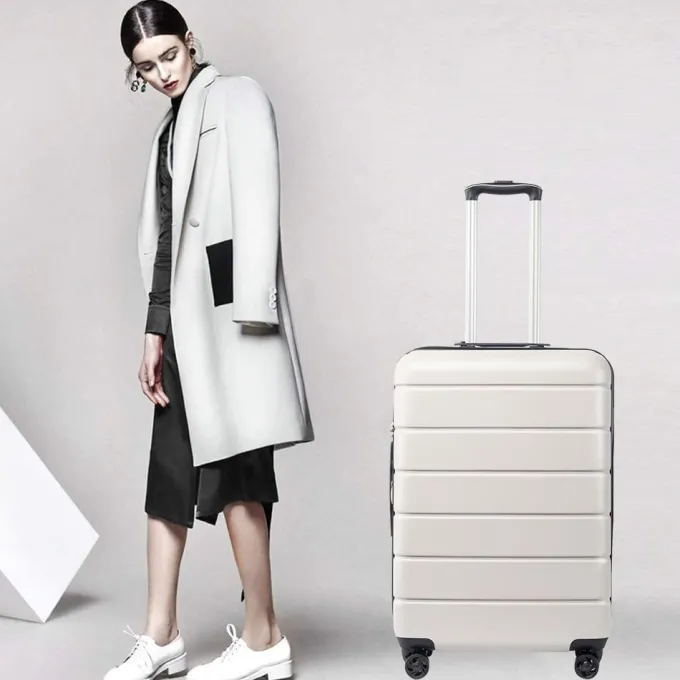 Silk & Salt SEGMART 3 Pieces Travel LuggaSet 20''/24''/28'' Lightweight Women Suitcase Travel Sets 3-in-1 Portable Trolley Case with Telescoping Handle Outdoor Hardside LuggaSet S9354^ Hard Side Luggage