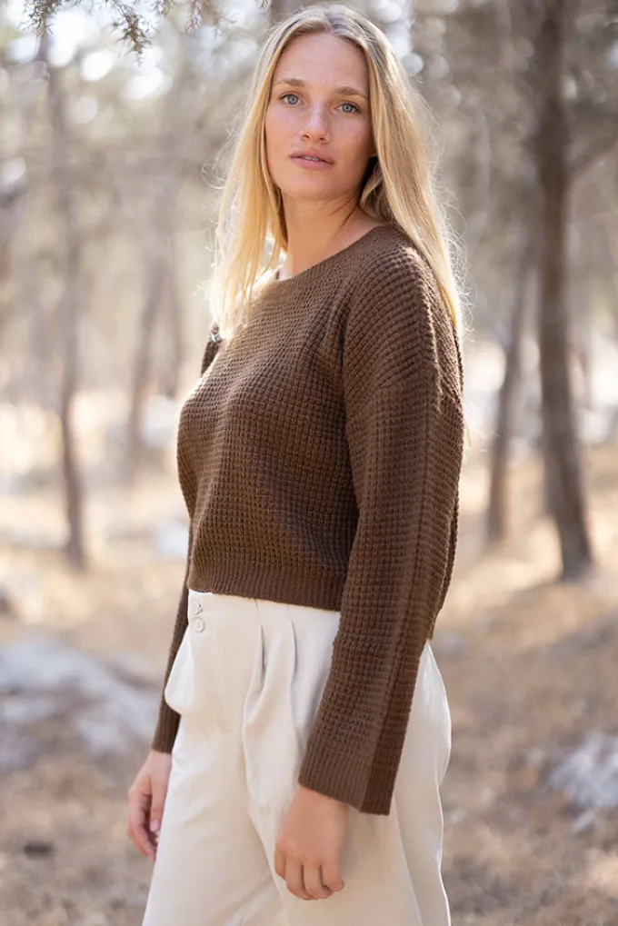 Silk & Salt oversize sweater- brown^ Hoodies & Sweatshirts