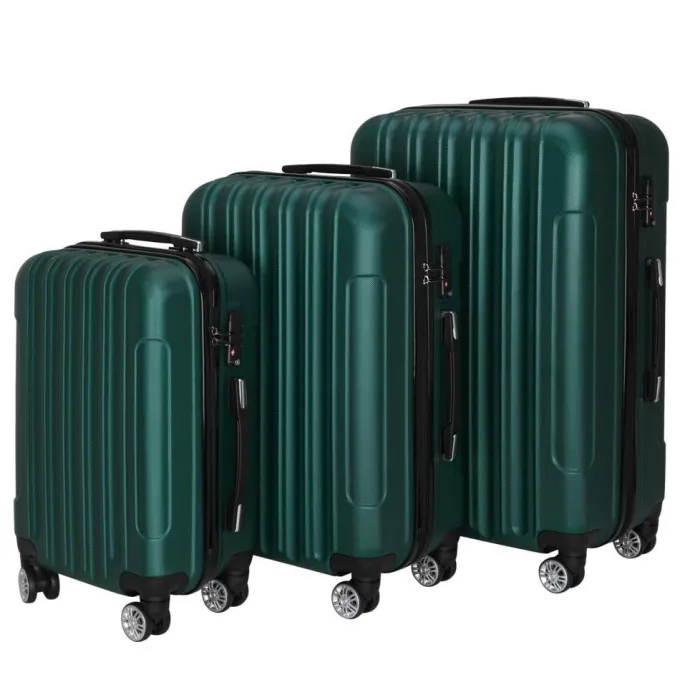 Silk & Salt UBesGoo 3Pcs Hardside Spinner Suitcase Luggawith Wheels^ Checked Luggage