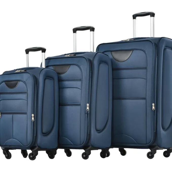 Silk & Salt Abcnature Expandable Luggage 3 PC LuggaSetUpright Spinner Softshell Lightweight Suitcase with TSA Lock Durable Suitcase Double Wheels Carry on LuggaSets Clearance 22 26 30^ Checked Luggage