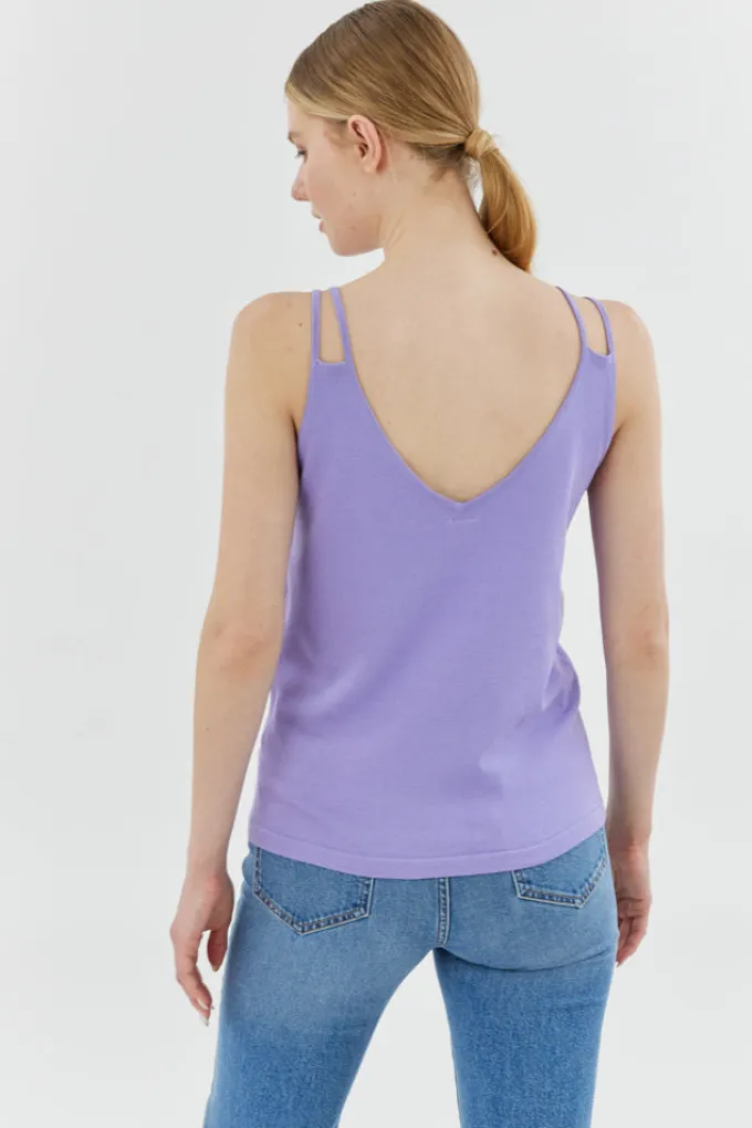 Silk & Salt palermo top - lavender^ Knitwear