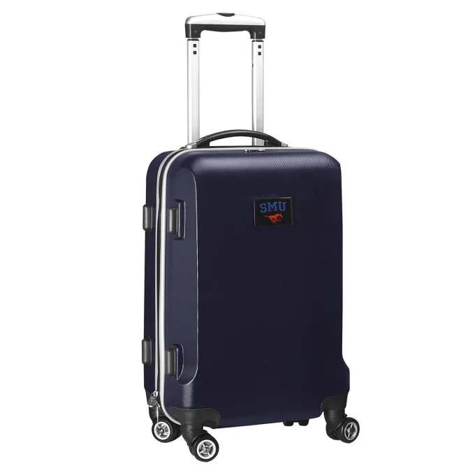 Silk & Salt Navy SMU Mustangs 21 8-Wheel Hardcase Spinner Carry-On^ Carry On Luggage