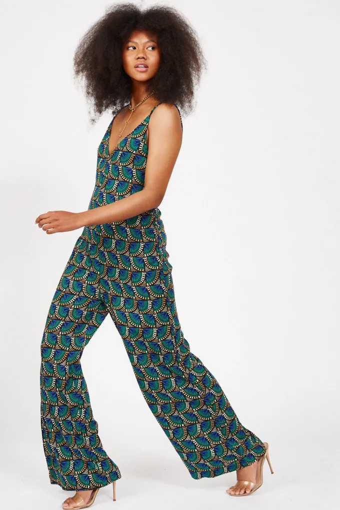 Silk & Salt dangerously in love jumpsuit - peacock^ Jumpsuits