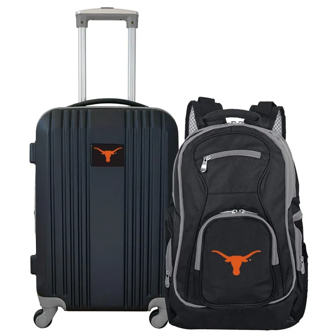 Silk & Salt NCAA Texas Longhorns 2-Piece Luggaand Backpack Set^ Luggage Sets