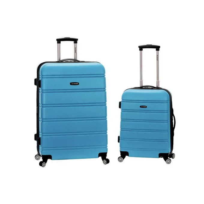 Silk & Salt 20 28 2Pc Expandable Abs Spinner Set Turquoise^ Luggage Sets