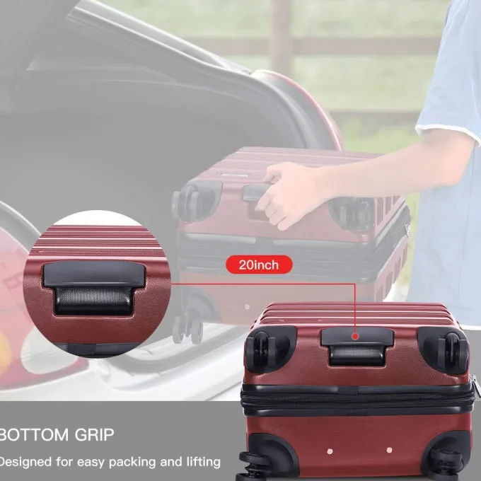 Silk & Salt Verdi 28In Checked Luggawith TSA-Approved Lock Lightweight Scratch Resistant ABS Hardside LuggaExpandable Suitcase with 8-Wheel Rolling Spinner for Women Travel^ Checked Luggage