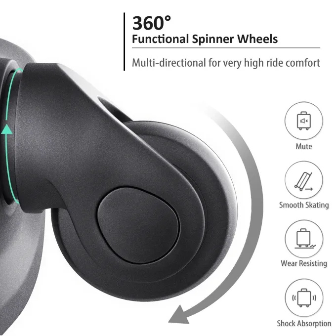 Silk & Salt Anysun 3 Piece Hardside Lightweight Expandable LuggaSet (20/24/28) (Purple)^ Luggage Sets