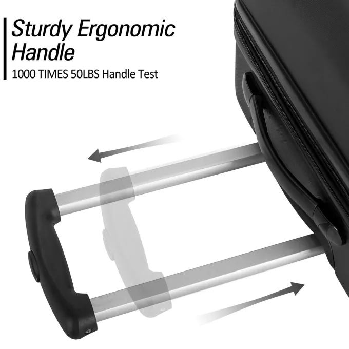 Silk & Salt Hardside Expandable Luggawith Spinner Wheels ampTSA LockLightweight Durable Travel Suitcase Carry On LuggaSetBlack3-Piece Set (20/24/28)^ Hard Side Luggage