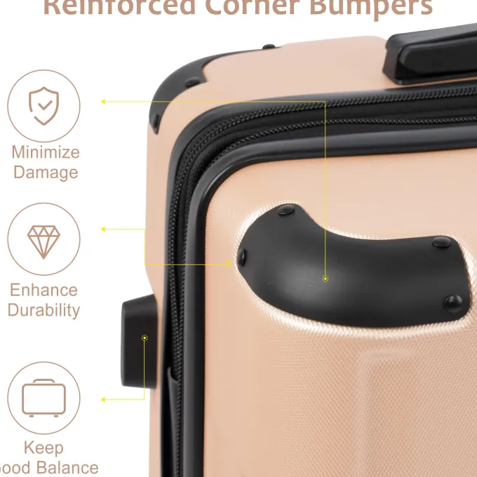 Silk & Salt Hardside LuggaSpinner Suitcase with TSA Lock Lightweight Expandable 28^ Luggage Sets