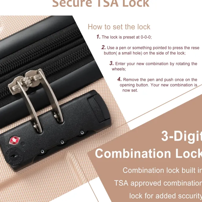 Silk & Salt Hardside LuggaSpinner Suitcase with TSA Lock Lightweight Expandable 28^ Luggage Sets