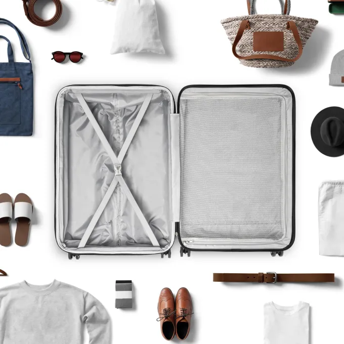 Silk & Salt 20''/24''/28'' LuggaSet SEGMART 3 Pieces Hardside Spinner Wheel Case with TSA Lock Lightweight Suitcase Travel Set Outdoor Carry on LuggaSets with Durable PC+ABS Material S9347^ Hard Side Luggage