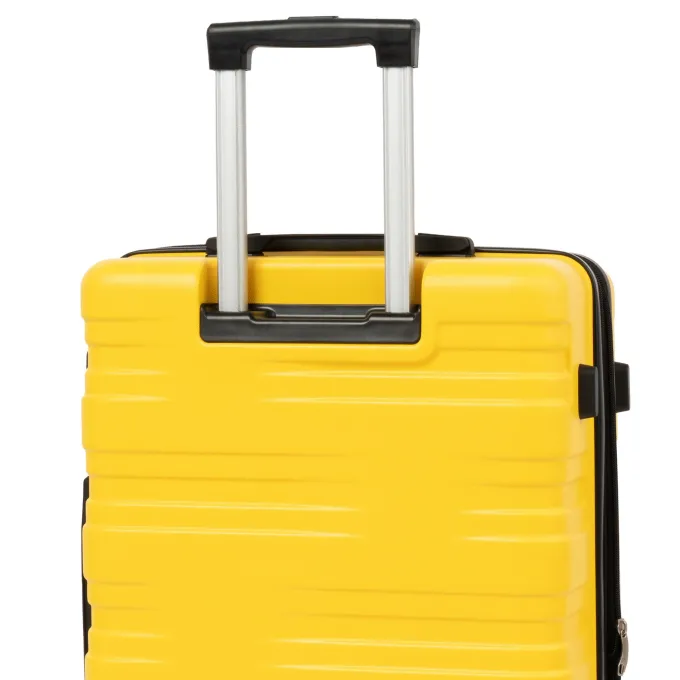 Silk & Salt 3 Piece LuggaTravel Set 20 24 28 Carry on Luggawith Spinner Wheels Lightweight Hard Case LuggaTravel Suitcase Christmas Gifts for Business Trip Holiday Travel Cruise Black^ Hard Side Luggage