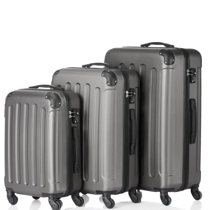 Silk & Salt UBesGoo 3 Pieces Travel LuggaSet Bag TSA Lock ABS Trolley Carry On Suitcase^ Hard Side Luggage