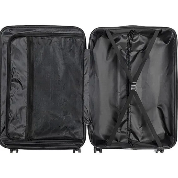 Silk & Salt 3-in-1 Multifunctional LarCapacity Traveling StoraSuitcase LuggaSet(Black)^ Checked Luggage
