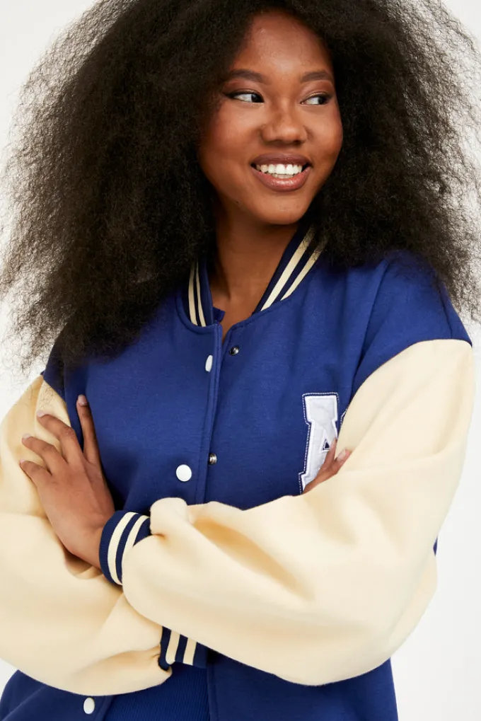 Silk & Salt college jacket - blue^ Coats & Jackets