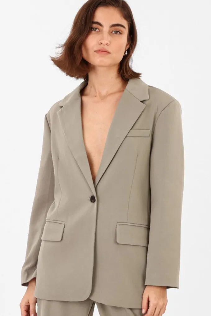 Silk & Salt my stunning suit jacket- green^ Coats & Jackets