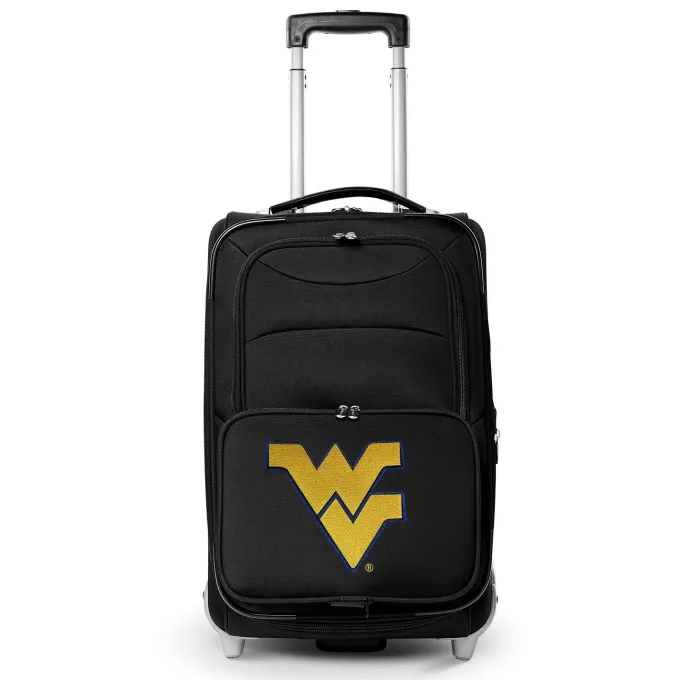 Silk & Salt West Virginia Mountaineers 21 Rolling Carry-On Suitcase^ Carry On Luggage