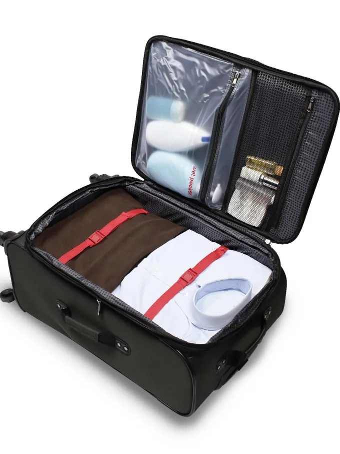 Silk & Salt Prote5 Piece Softside LuggaSet Includes 28 amp24 Check Bags 20 Carry-on Green^ Luggage Sets