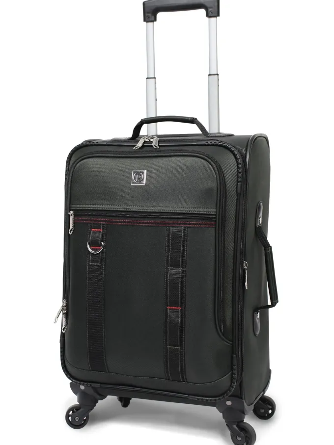 Silk & Salt Prote5 Piece Softside LuggaSet Includes 28 amp24 Check Bags 20 Carry-on Green^ Luggage Sets