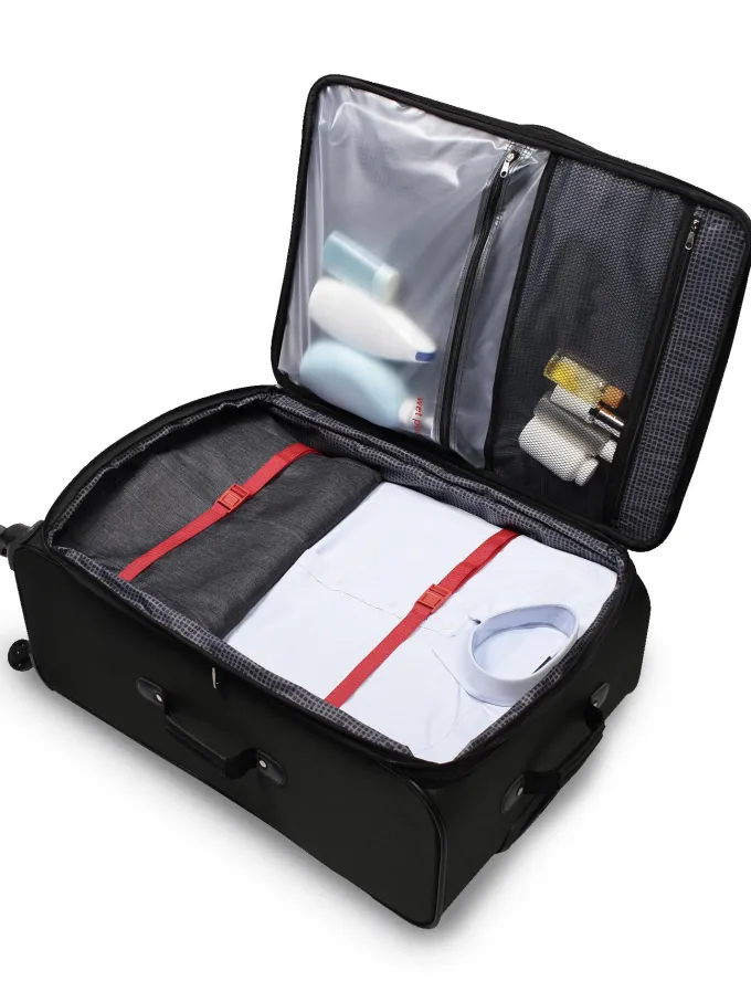 Silk & Salt Prote5 Piece Softside LuggaSet Includes 28 amp24 Check Bags 20 Carry-on Green^ Luggage Sets