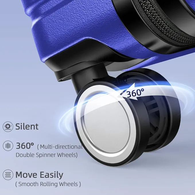 Silk & Salt GGFUNY Hard Shell LuggaSets 3 Piece Hardside Expandable LuggaSet Clearance Lightweight Suitcases with Wheels TSA Lock 20''/24''/28''^ Checked Luggage