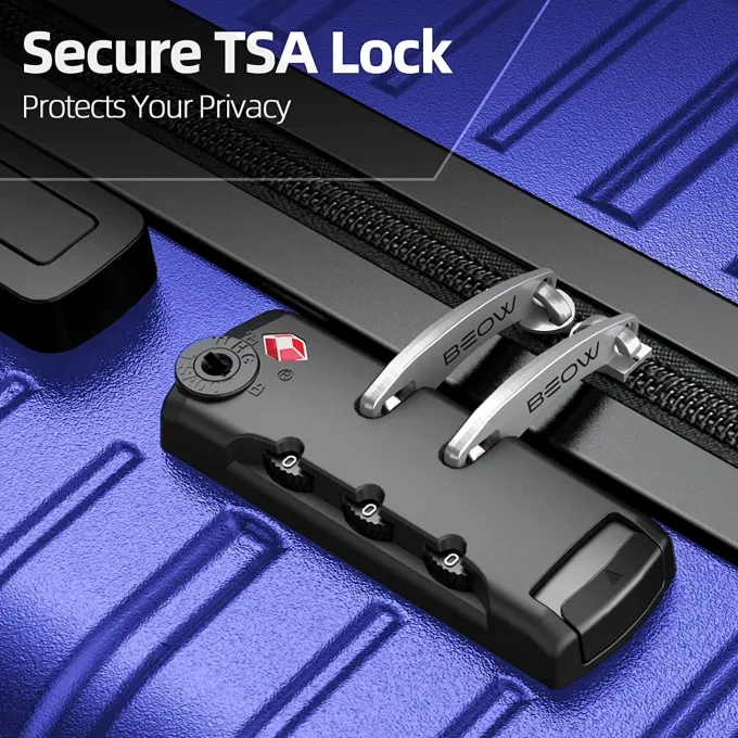 Silk & Salt GGFUNY Hard Shell LuggaSets 3 Piece Hardside Expandable LuggaSet Clearance Lightweight Suitcases with Wheels TSA Lock 20''/24''/28''^ Checked Luggage