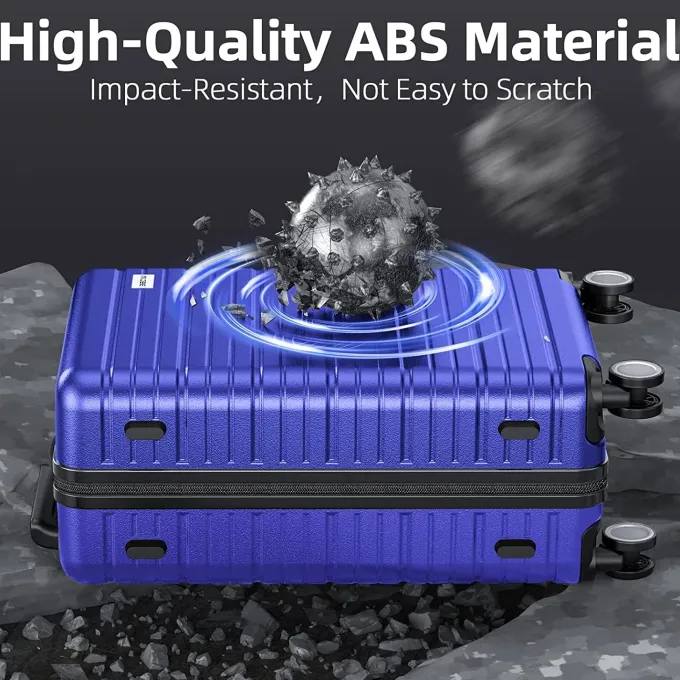 Silk & Salt GGFUNY Hard Shell LuggaSets 3 Piece Hardside Expandable LuggaSet Clearance Lightweight Suitcases with Wheels TSA Lock 20''/24''/28''^ Checked Luggage