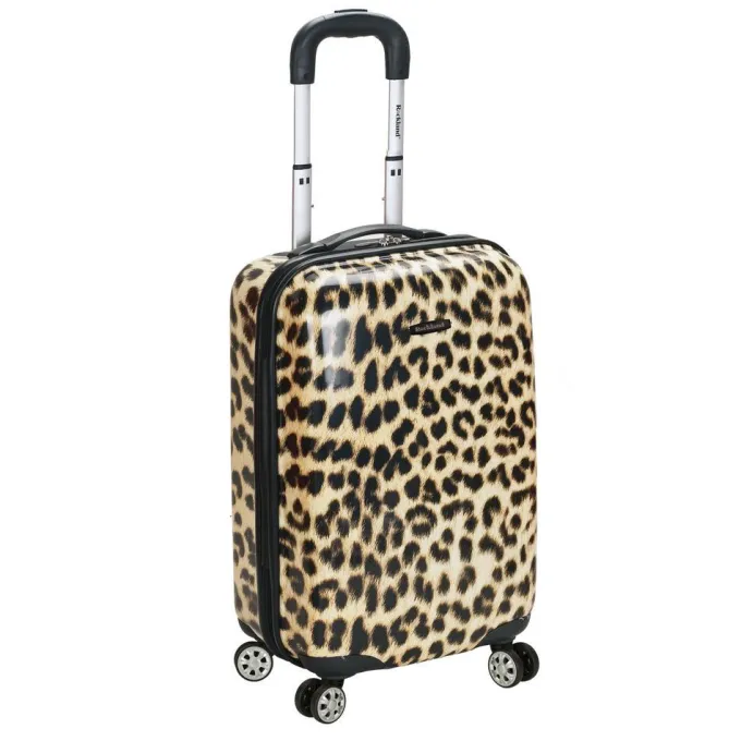 Silk & Salt 20 Polycarbonate Carry On Leopard^ Hard Side Luggage