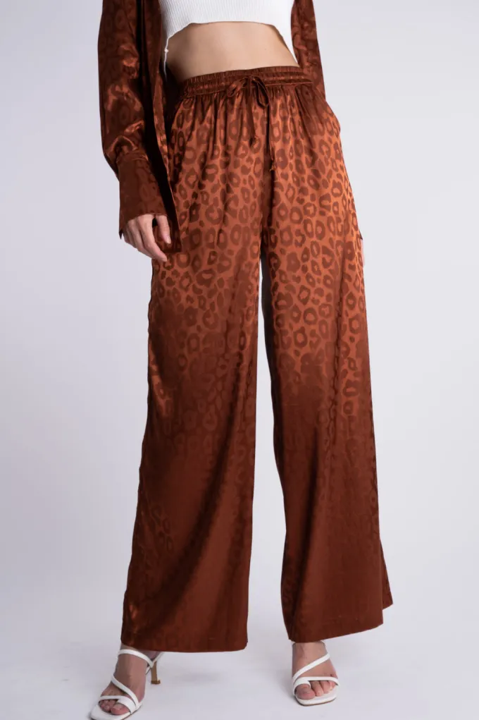 Silk & Salt silky suit set - rust^ Sets